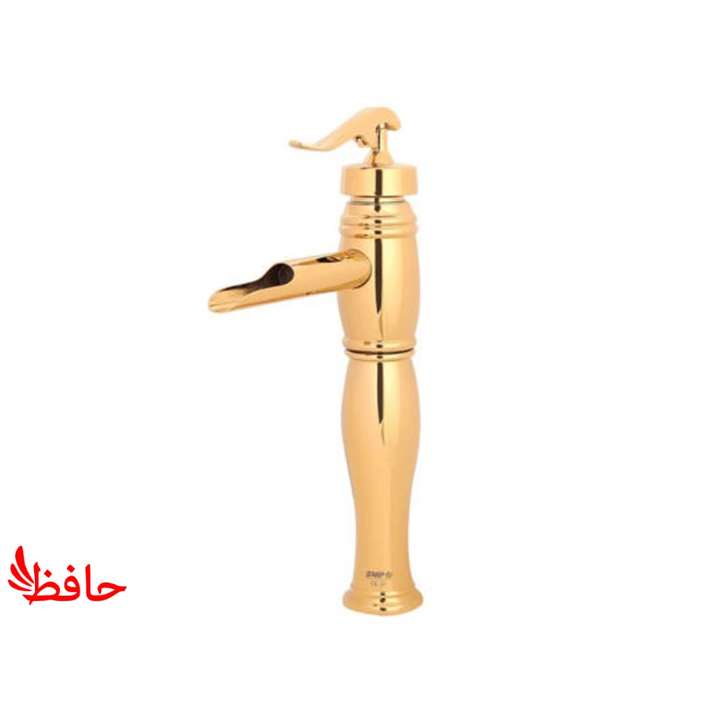 شیر روشویی پایه بلند سمپو مدل پویان طلایی