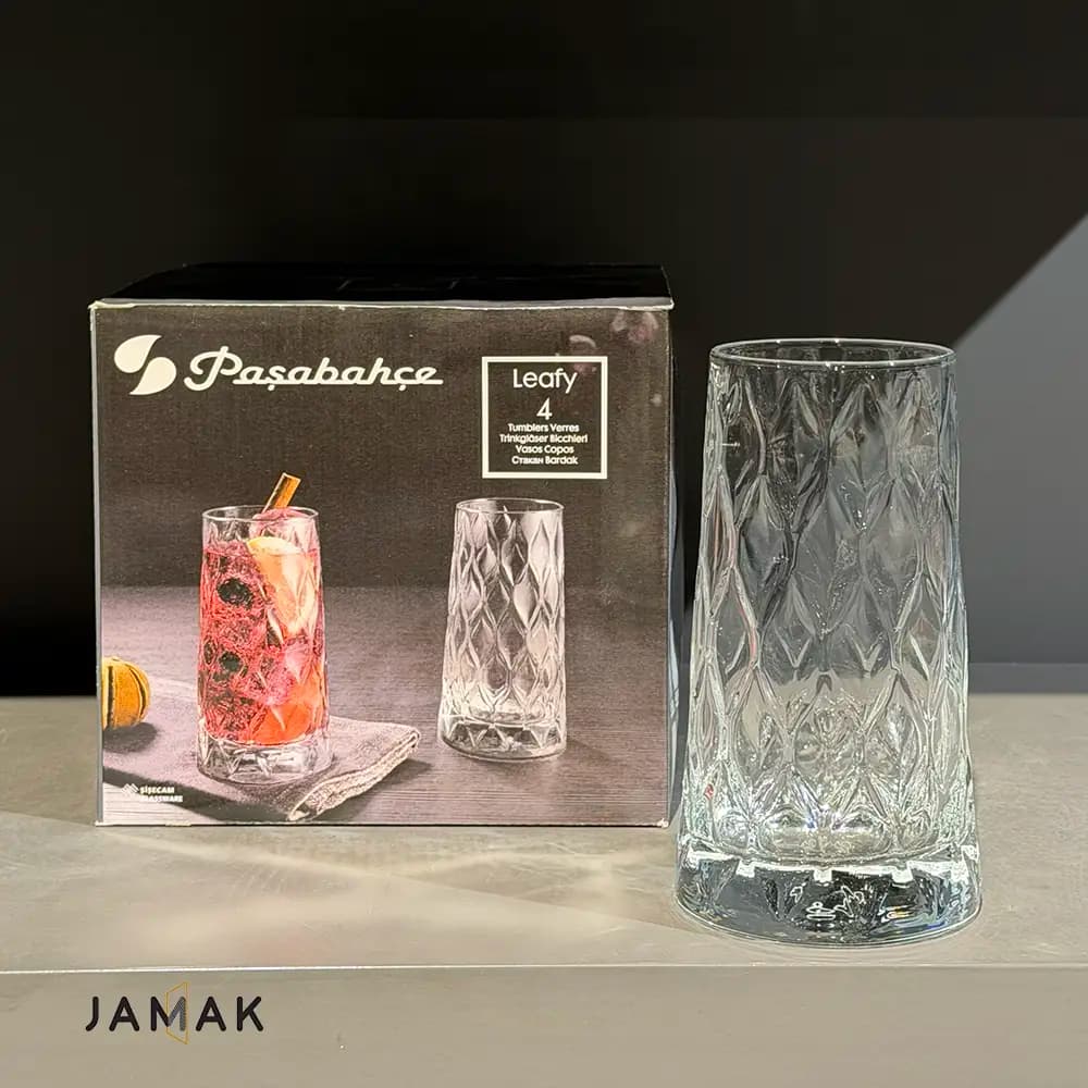 لیوان پاشاباغچه مدل لیفی کد 420855 بسته 4 عددی