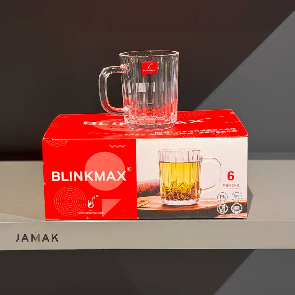 فنجان چای خوری بلینک مکس مدل الماسی کد 136 بسته 6 عددی