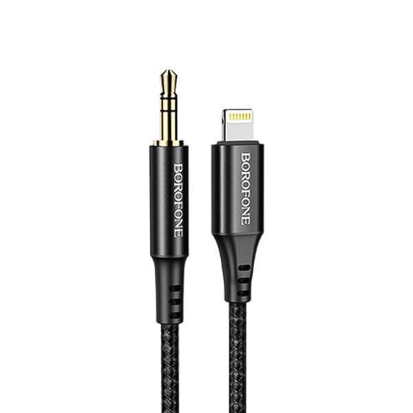 کابل تبدیل لایتنینگ به جک 3.5mm بروفون مدل BL15 طول 1 متر