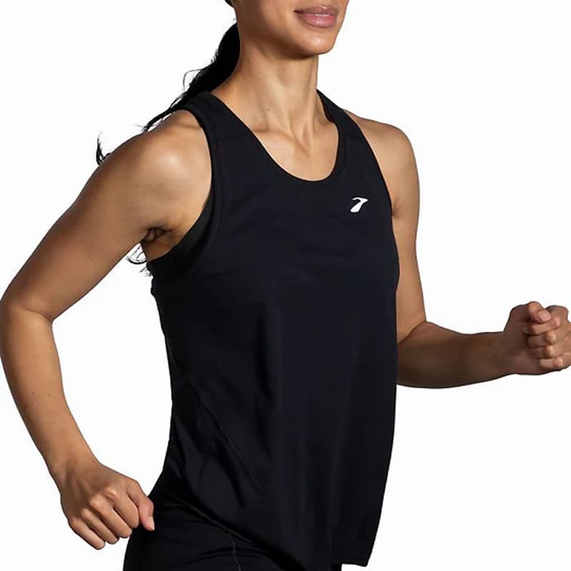 تاپ ورزشی زنانه بروکس Brooks Distance Tank 2 مشکی — تصویر ۳