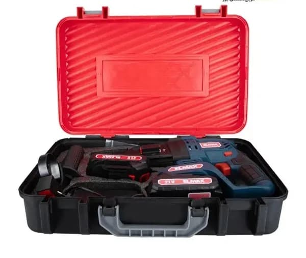 دریل بتن کن شارژی المکس 3 کیلویی 21 ولت 2 باتری مدل C.R 4501 — تصویر ۴