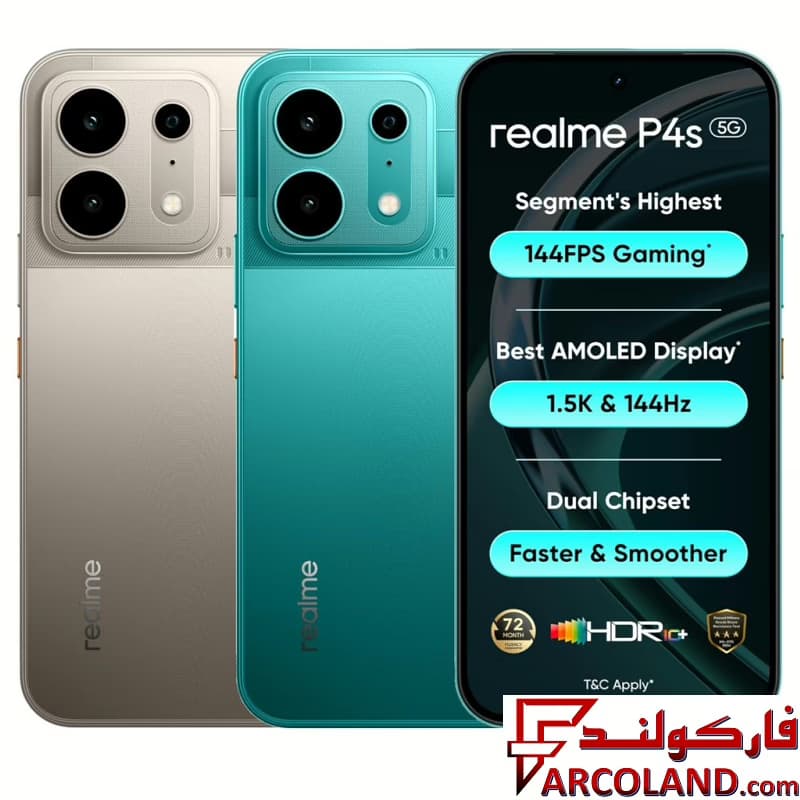 گوشی موبايل ریلمی مدل Realme P4s 5G ظرفیت 128 گیگابایت رم 8 گیگابایت — تصویر ۵