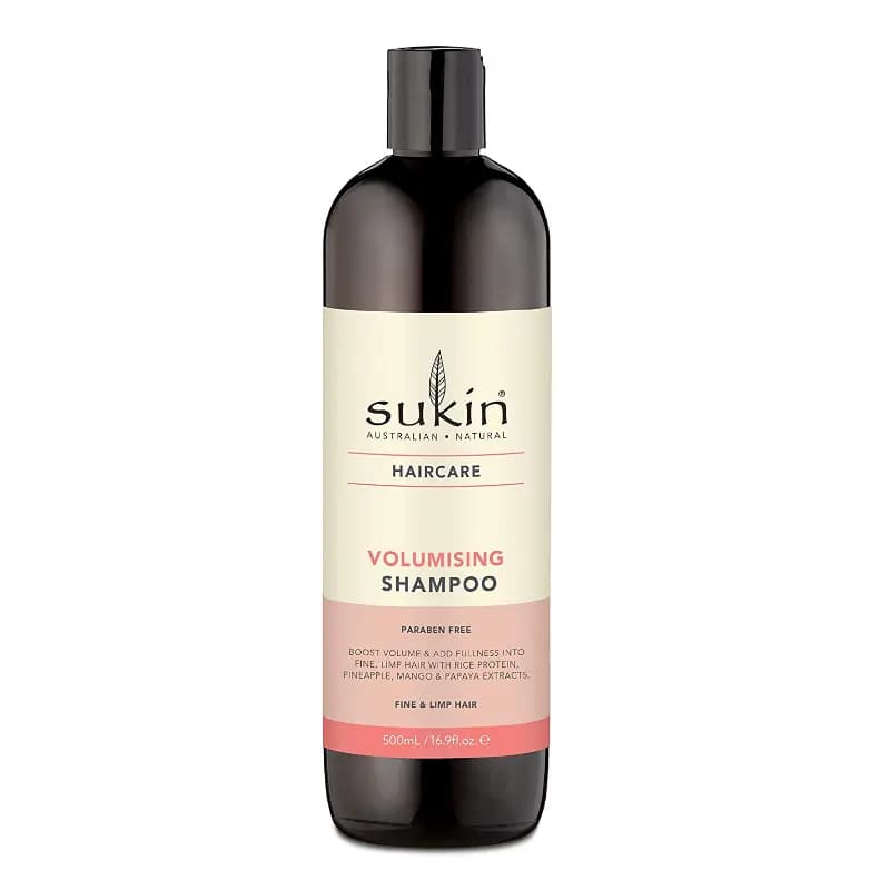 شامپو بدون سولفات ساکین استرالیا sukin free sulphates مناسب موی نازک و کم پشت