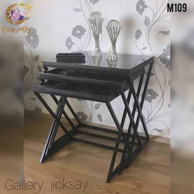 میزعسلی مدرن فلزی ست سه تاییM109 فیلبندشاپ مدل 831111 — تصویر ۳