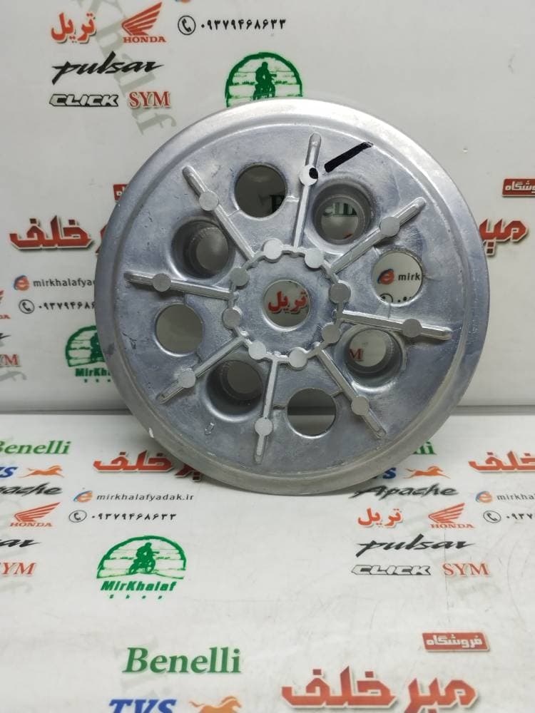 4 چهار شاخ کلاچ (دیسک) رو موتور بنلی 300 دوسیلندر و ریس اصلی (4 چهار پیچ) — تصویر ۲