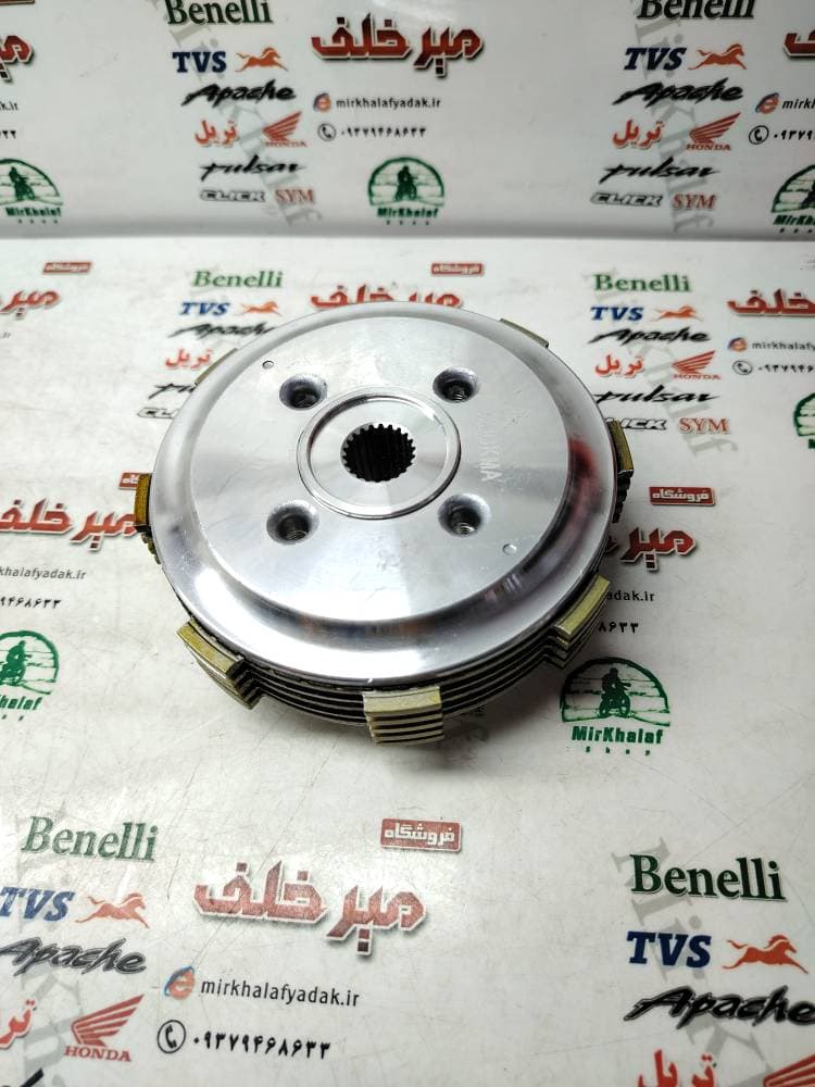 4 چهار شاخ کلاچ (دیسک زیر و رو) کامل موتور رهرو طرح بوکسر (باکسر) و تریل فلات پرواز طرح crf سی ار اف (4 پیچ) درجه 1 — تصویر ۲