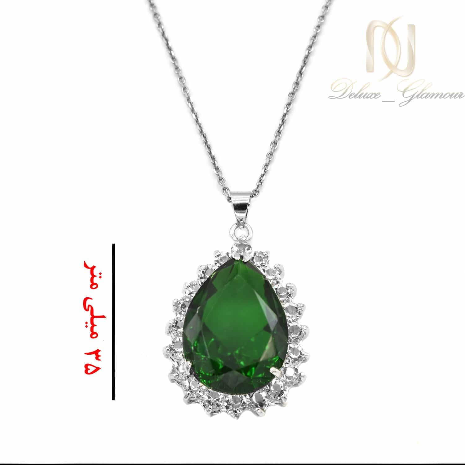 گردنبند پر مردانه استیل آبی نفتی nw-n703 — تصویر ۴