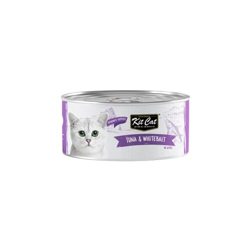 کنسرو گربه بالغ کیت کت ماهی تن و ریزماهی در ژل Kit Cat وزن 80 گرم — تصویر ۲