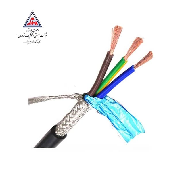 کابل افشان شیلددار مسی 1 * 3 برند افشارنژاد خراسان