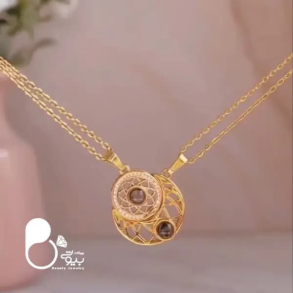 گردنبند کاپلی مهر و ماه