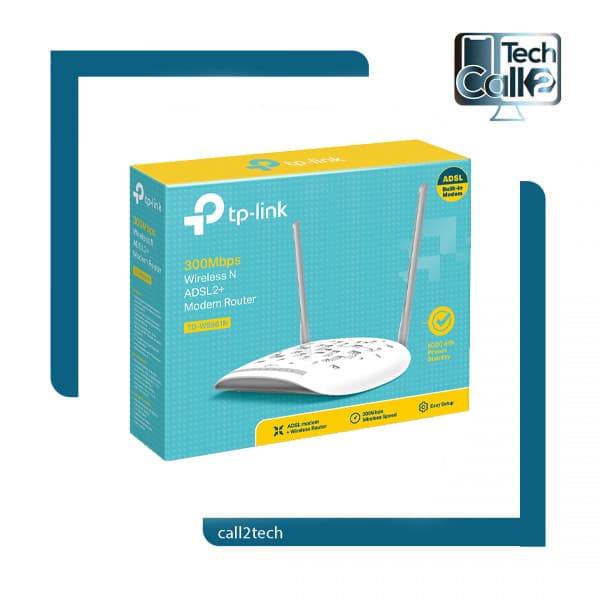 مودم روتر بی سیم ADSL2 PLUS تی پی-لینک مدل W8961N کارکرده — تصویر ۲