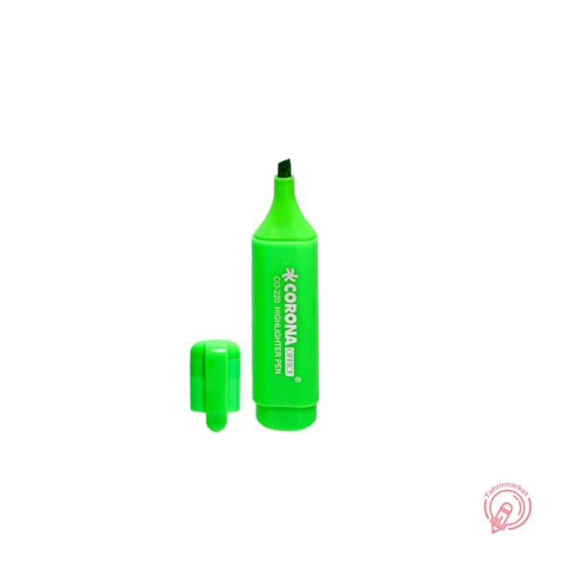 ماژیک هایلایت کرونا مدل Co-220 رنگ سبز — تصویر ۲