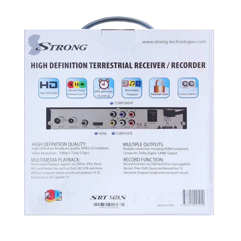 گیرنده دیجیتال استرانگ مدل SRT 5428S — تصویر ۲