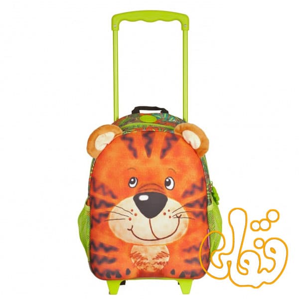 کیف مدرسه چرخدار ببر 86010 — تصویر ۲