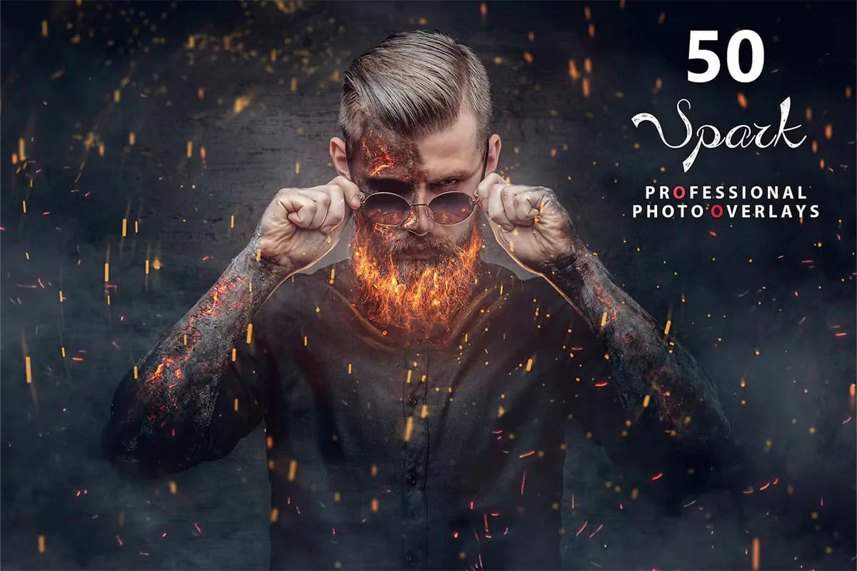 50 افکت جرقه و ذرات نوری