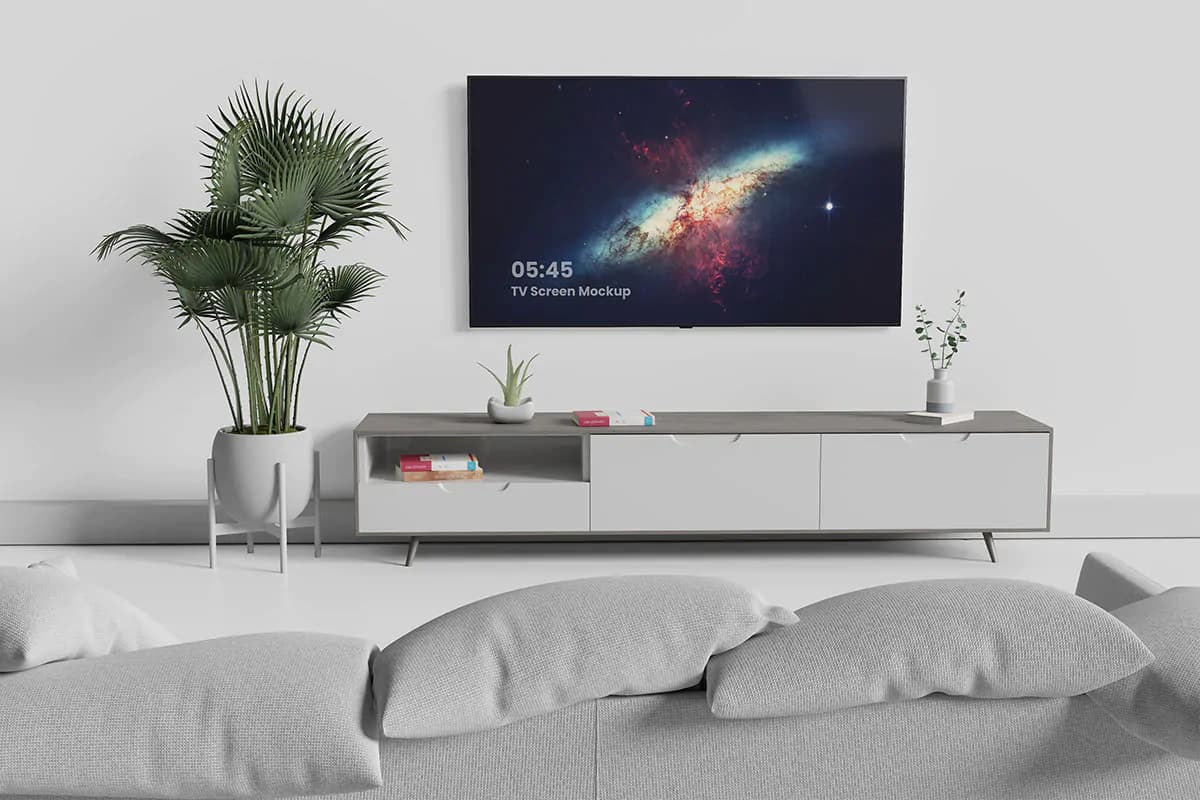 موکاپ تلویزیون اسمارت – 6 فایل — تصویر ۵
