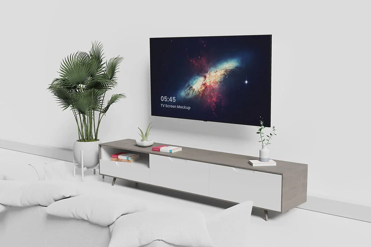 موکاپ تلویزیون اسمارت – 6 فایل — تصویر ۷