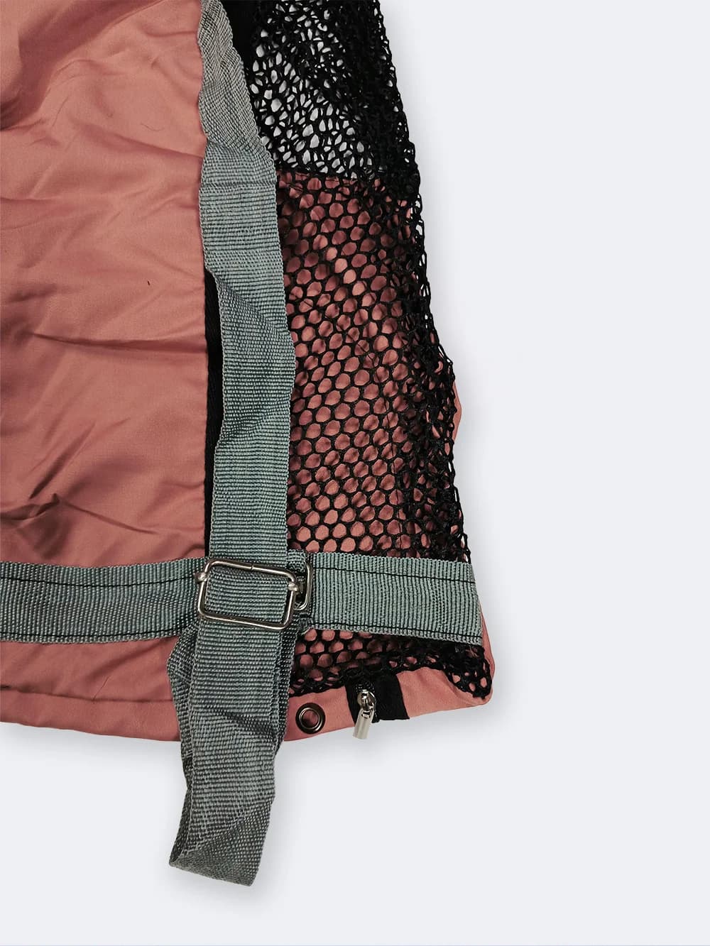 مش بگ شنا ( mesh bag ) جیب دار به رنگ خردلی برای وسایل استخر ، ساحل و دریا نابایجی ( Nabaiji ) — تصویر ۸
