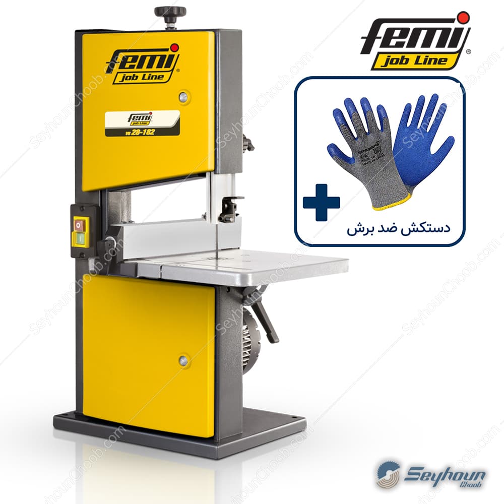 اره فلکه ای فمی مدل 8502020 – femi VB 28-182 (اره نواری عمودی) 80 میلیمتری 250 وات