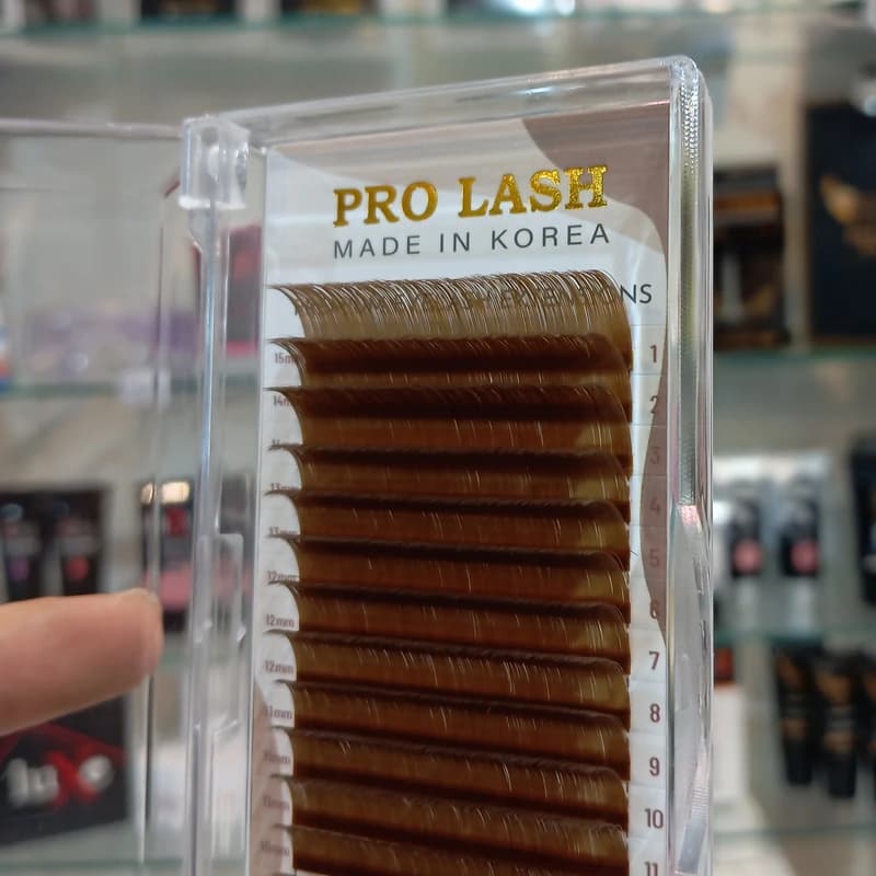 پالت مژه اکستنشن قهوه ای پرولش PROLASH MIDIUM CC-0.07-Mix — تصویر ۲