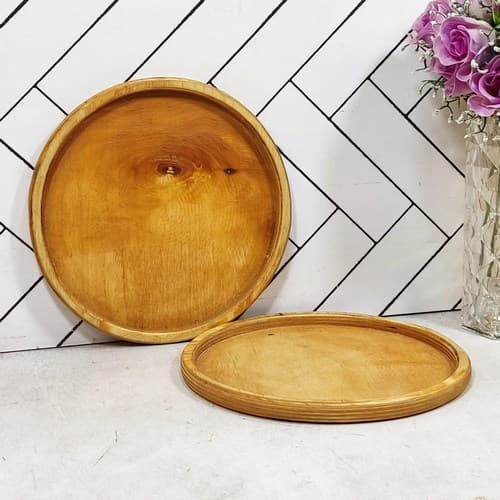 بشقاب گرد ساده سایز 21 چوبی حاذقی (1) ارسال نیمه رایگان