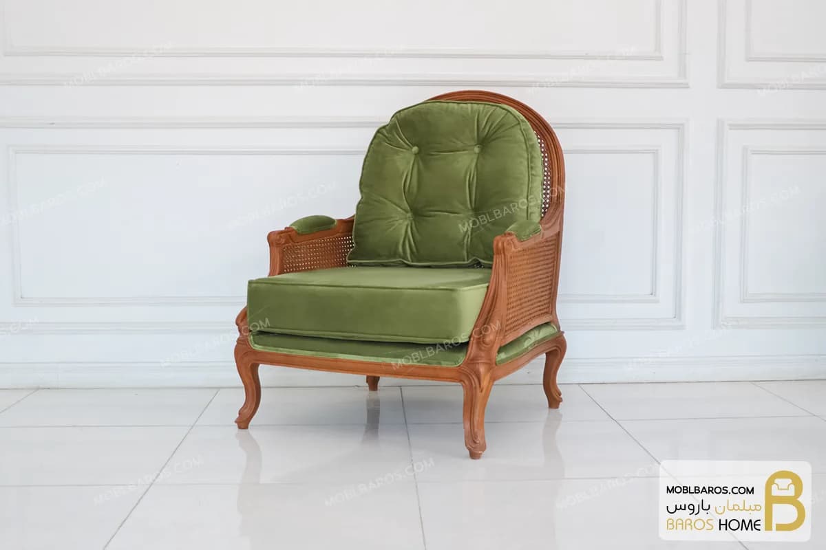 مبل کلاسیک و جدید ۷ نفره کاجی روما و کینگ — تصویر ۸
