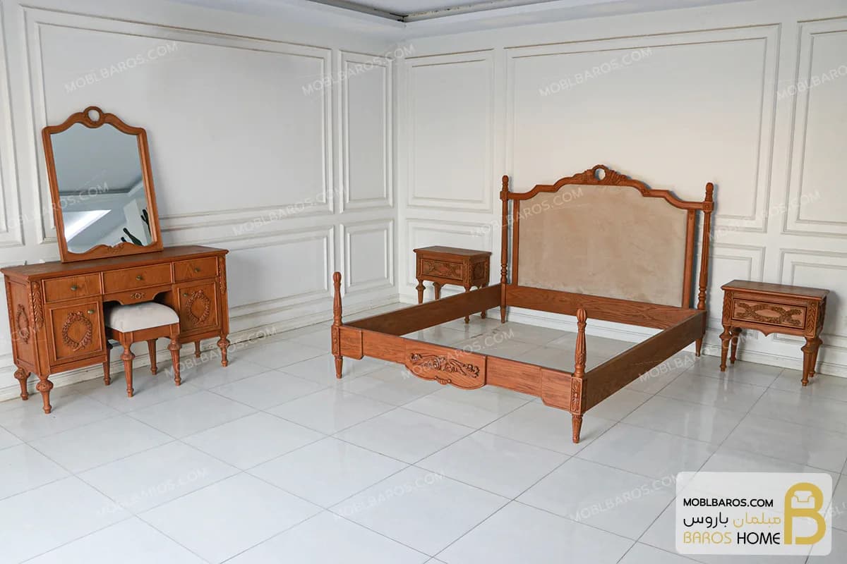 سرویس خواب دو نفره منبتی سوفیا کد ۲ — تصویر ۳