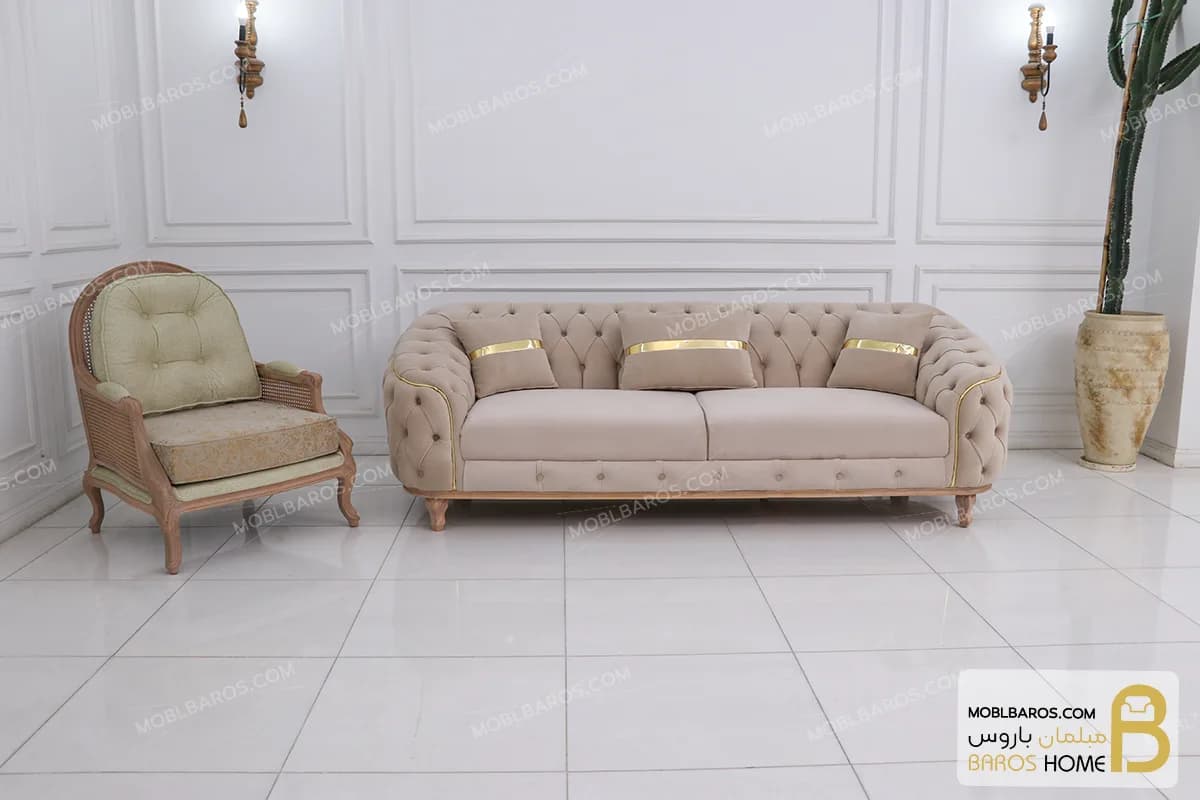 مبل راحتی و کلاسیک ترکیبی راشل پلاس و لیندا و روما — تصویر ۷