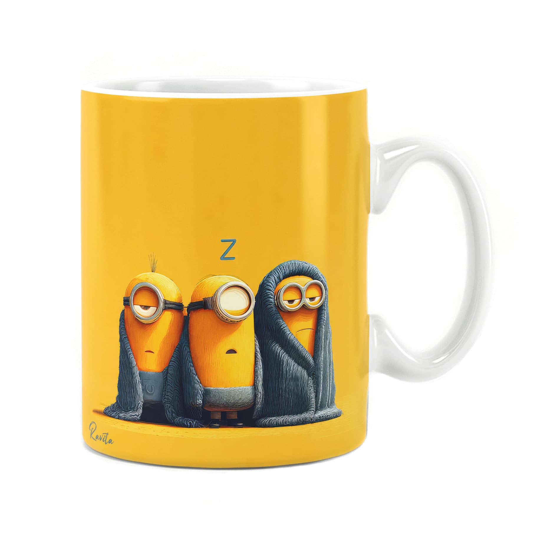 ماگ حرارتی راویتا طرح مینیونهای خوابآلود – Sleepy Minions کد 3951 — تصویر ۴