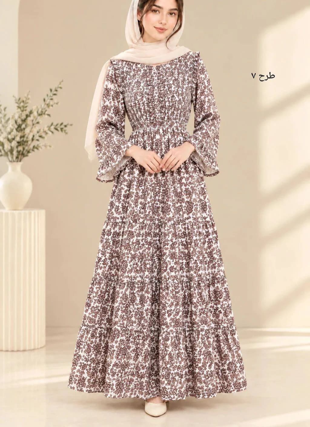 استایل لاکچری باپیراهن ساحلی عروسکی نخی هندی زنانه/کد29914 — تصویر ۸