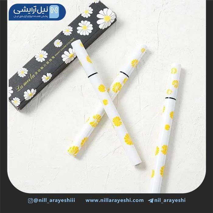 خط چشم ماژیکی قلمی طرح بابونه لامیلا کد 821 — تصویر ۲