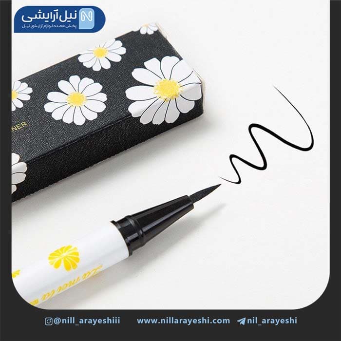 خط چشم ماژیکی قلمی طرح بابونه لامیلا کد 821 — تصویر ۳