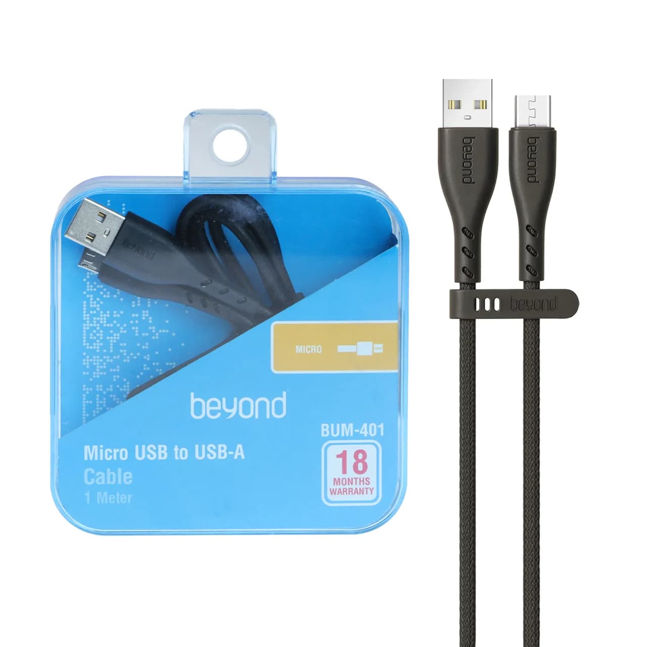 کابل شارژ فست اندروید beyond مدل BUM-401 – مشکی – RYL — تصویر ۳