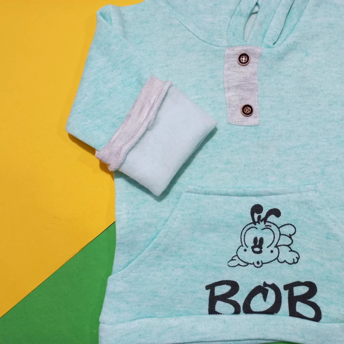 هودی شلوار داخل کرک دار طرح BOB سایز 1 و 2 — تصویر ۷