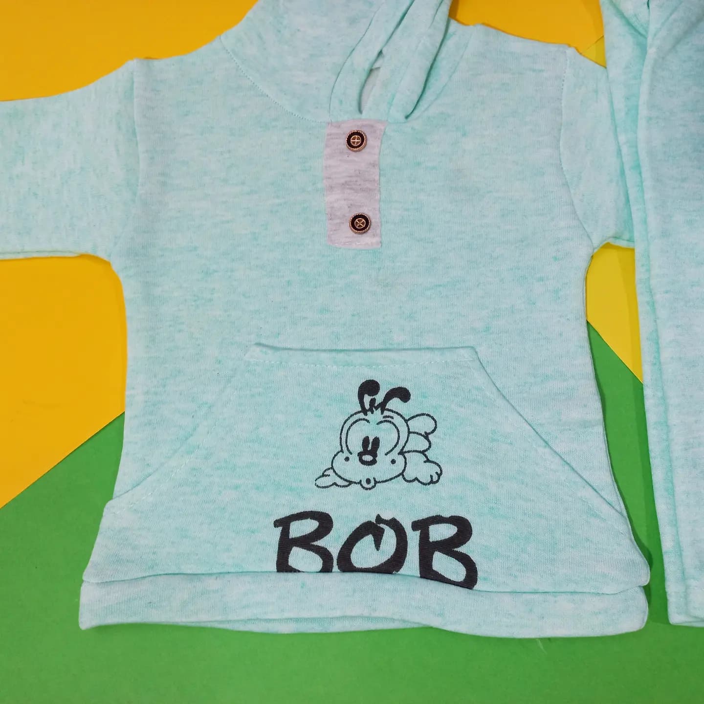 هودی شلوار داخل کرک دار طرح BOB سایز 1 و 2 — تصویر ۶