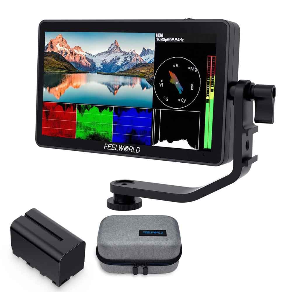 فیلد مانیتور تصویربرداری ۶ اینچ تاچ فیلورد F6 پلاس | FEELWORLD F6 PLUS 6 inch small Touch Screen 3D LUT Camera DSLR Field Monitor 1920×1080 HD 4K HDMI