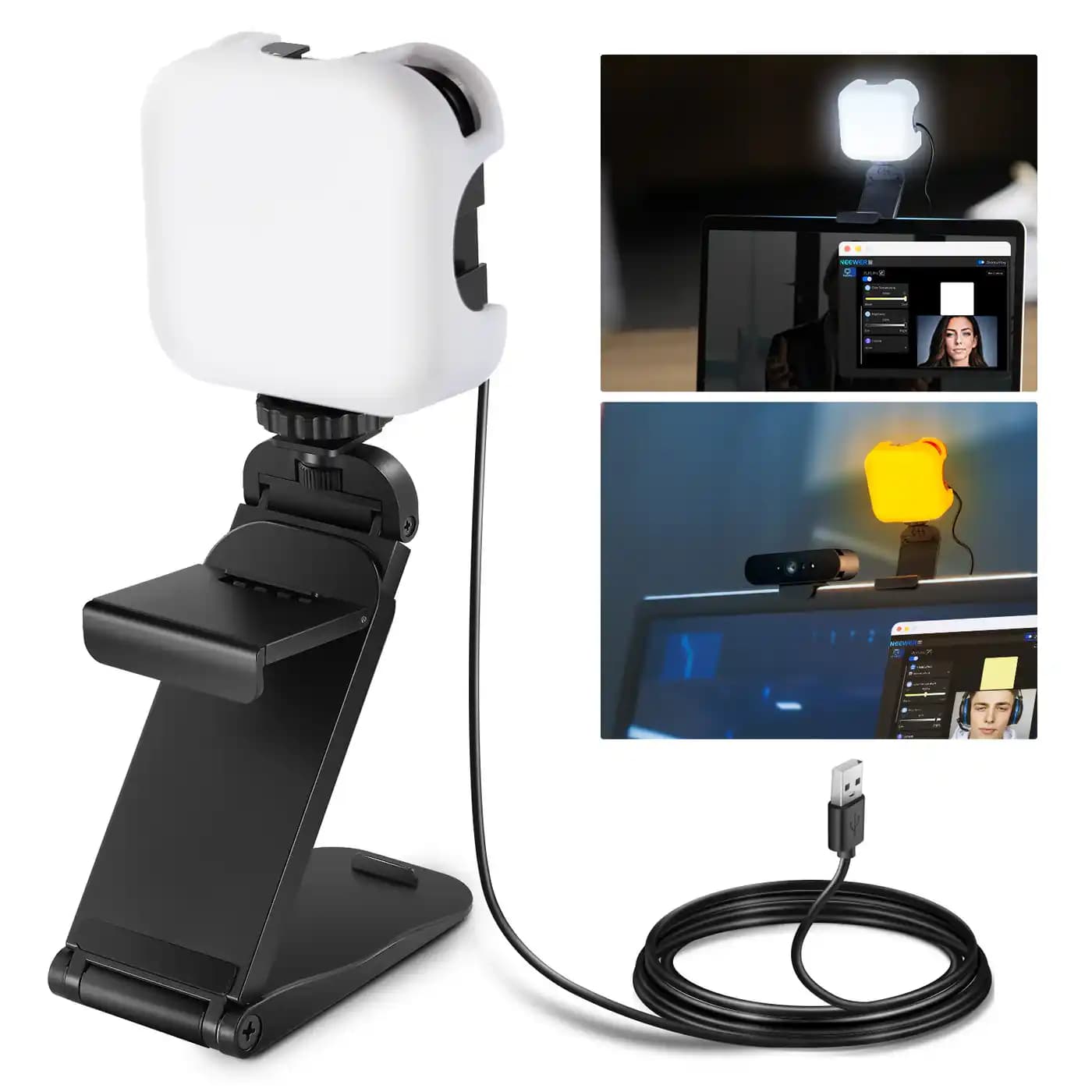 نور سلفی و بلاگری نیور | NEEWER PL81 PRO Professional LED Streaming Light — تصویر ۸