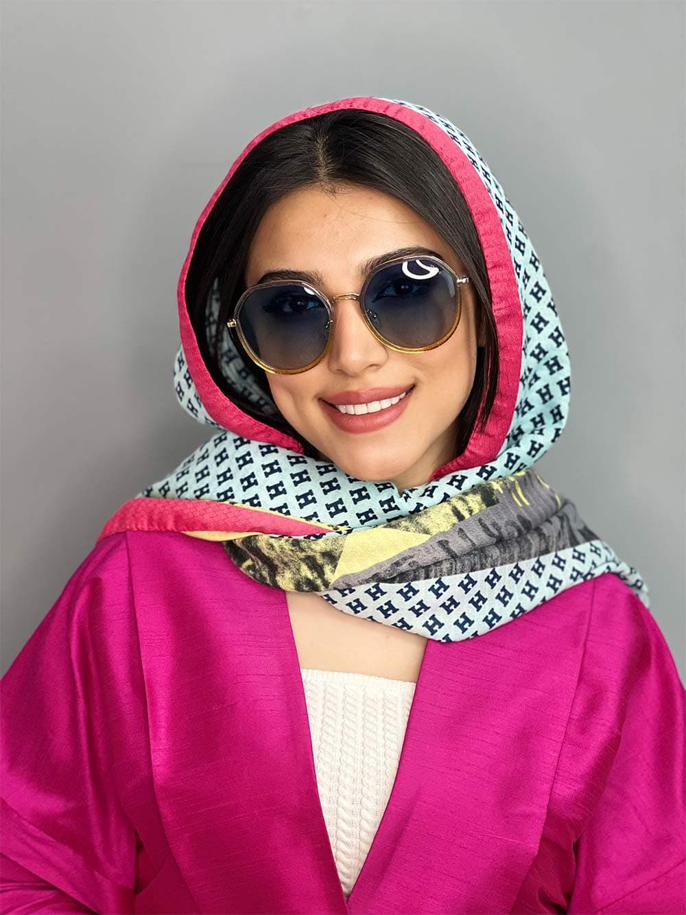عینک آفتابی زنانه اورجینال برند dior گرد پلاریزه — تصویر ۲