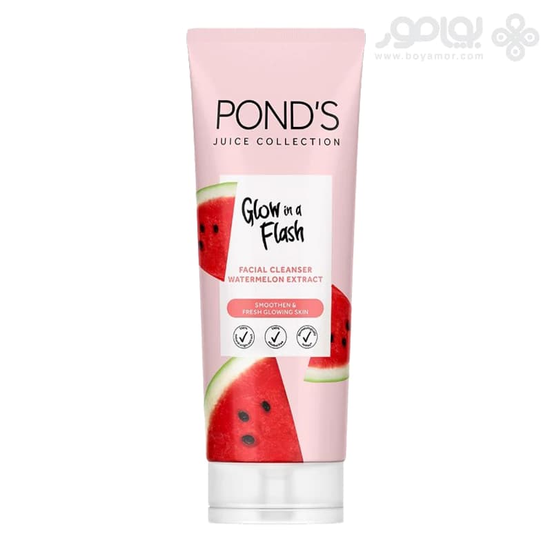 فوم شستشوی صورت پوندز مدل GLOW IN A FLASH وزن 90 گرم