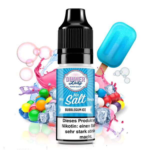 سالت آدامس بادکنکی یخ دینرلیدی | DINNER LADY BUBBLE GUM Ice 10ml
