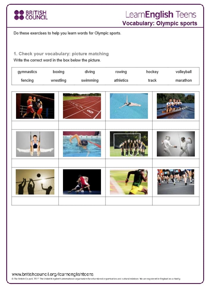 کتاب Olympic Sports Exercises (تمرینهای ورزشهای المپیک) نسخه انگلیسی PDF