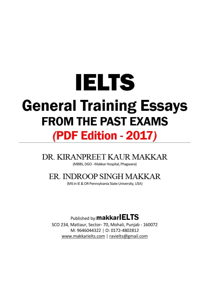 کتاب Makkar General Training Essays (رایتینگهای جنرال آیلتس مکار) نسخه انگلیسی PDF | Kiran Makkar