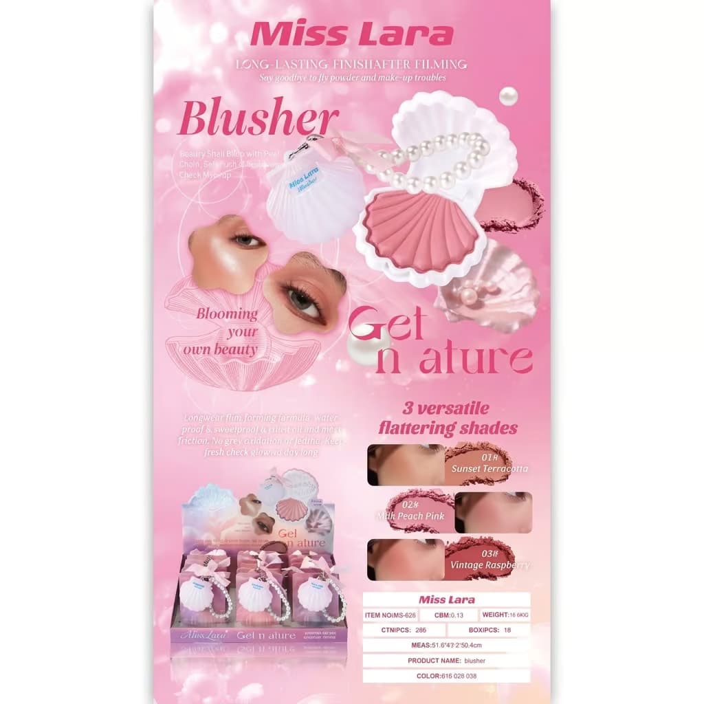رژ گونه صدفی میس لارا کد 03 — تصویر ۳