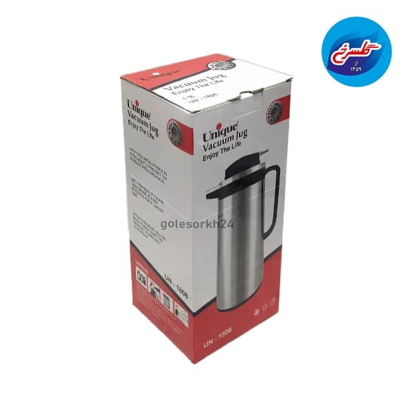 فلاسک شیشه دار یونیک 1.3 لیتر بدنه استیل — تصویر ۶