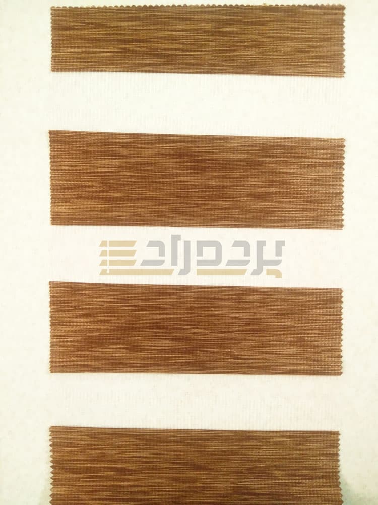 پرده زبرا طرح چوب قهوه ای کد SND-111