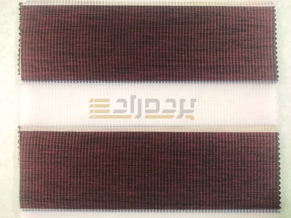 پرده زبرا طرح چوب زرشکی کد SND-125 — تصویر ۲