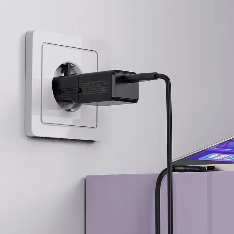 شارژر دیواری و مبدل برق ایس فست ACEFAST Z7 PD30W GaN Fast Charger توان 30 وات — تصویر ۸