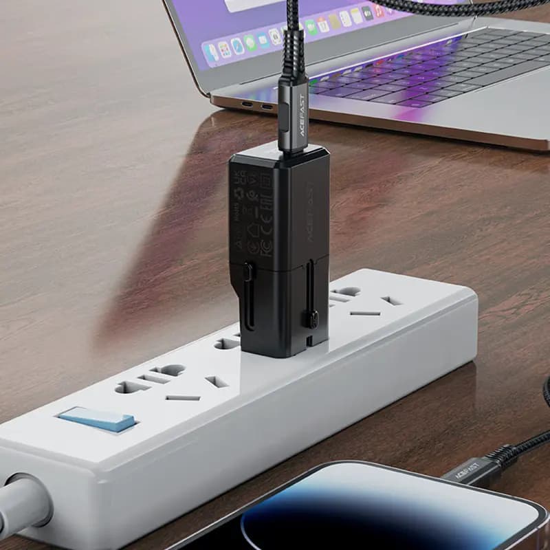شارژر دیواری و مبدل برق ایس فست ACEFAST Z7 PD30W GaN Fast Charger توان 30 وات — تصویر ۷