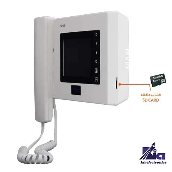 پکیج آیفون تصویری یک واحدی تابا TVD-1035 و پنل 1860 — تصویر ۴